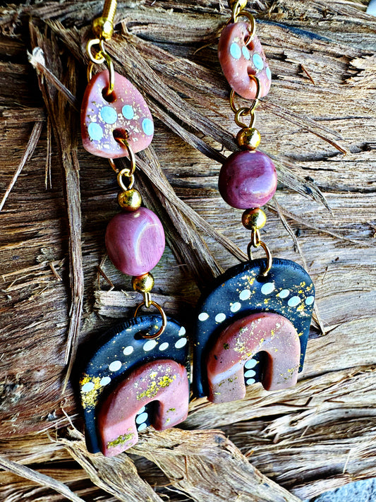 Dreamtime Poly Clay Earrings