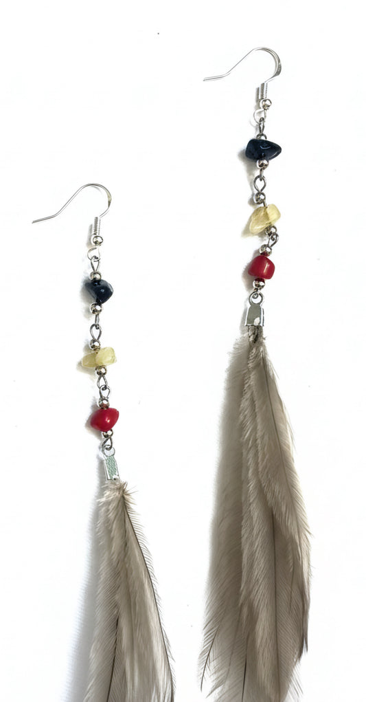 First Nation Emu Earrings