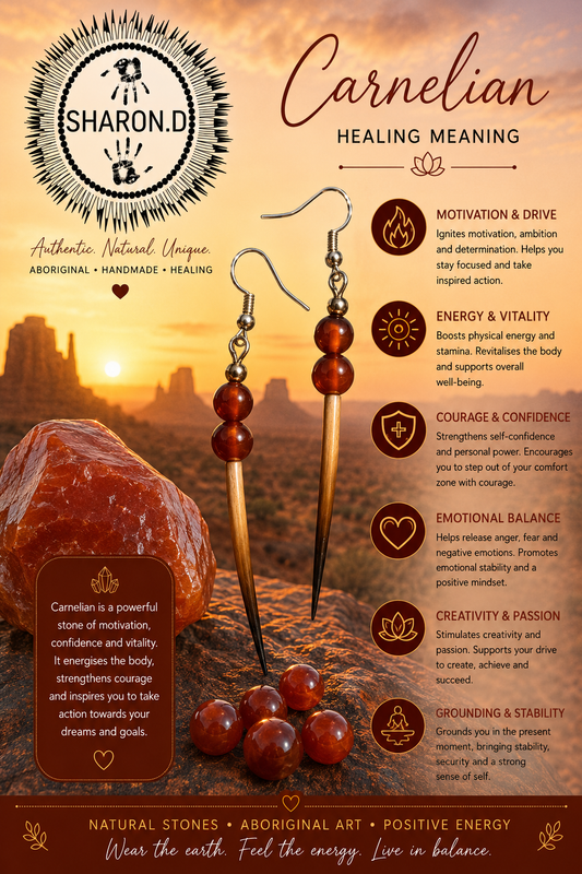 Carnelian Echidna Quill Earrings