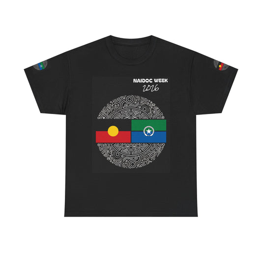 NAIDOC Week 2026 T‑Shirt — Aboriginal & Torres Strait Islander Flags Graphic Tee