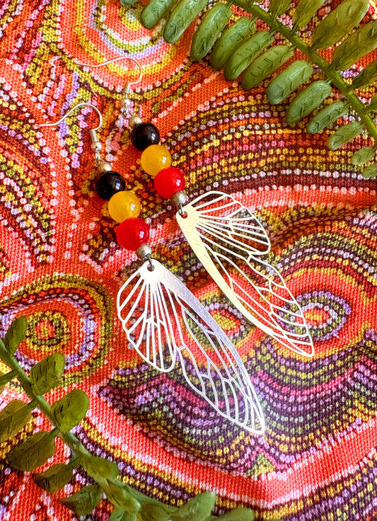 First Nation Butterfly Wings Earrings