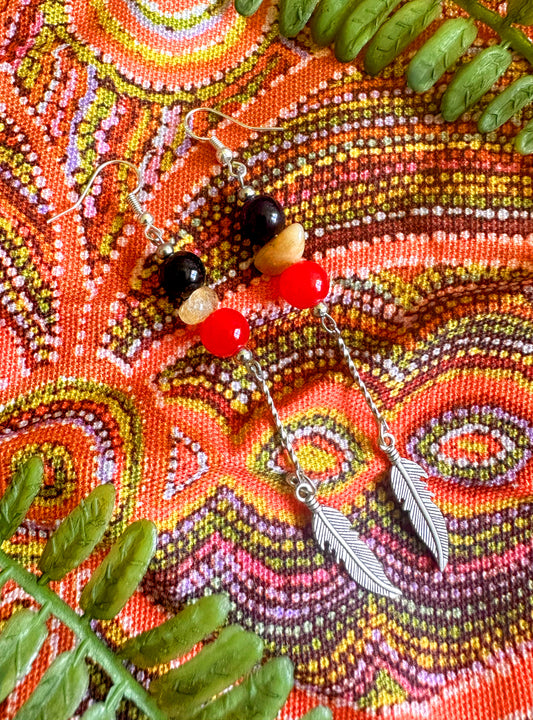 First Nation Feather Earrings