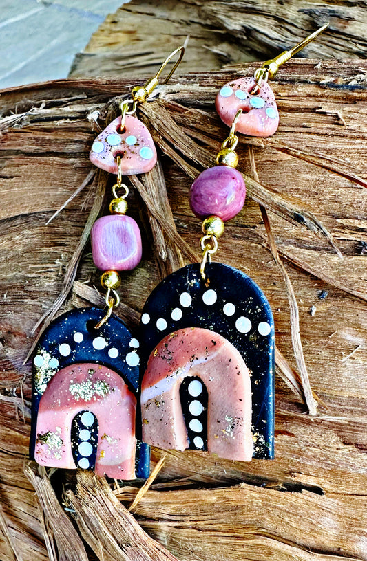 Dreamtime Poly Clay Earrings