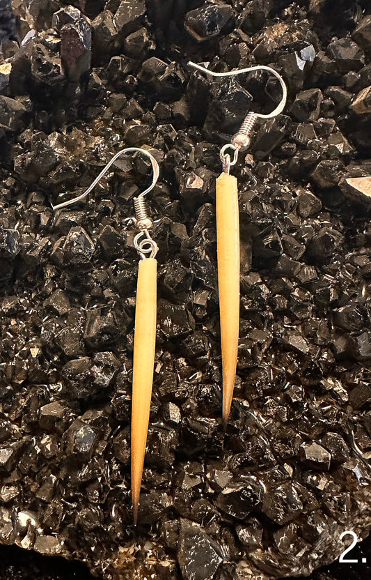 2. Sterling Silver Echidna Quill Hook Earrings